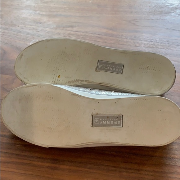 Silver Sequined Sperry Topsiders - Picture 6 of 6